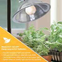 Woods Clamp Lamp Light with Aluminum Reflector; 150W; UL Listed; 6- Foot Cord - Image 5