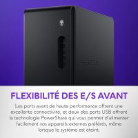 Alienware Aurora Gaming Desktop ACT1250 - Intel Core Ultra 7 265KF Processor, Liquid Cooled, NVIDIA GeForce RTX 5070, 32GB DDR5 RAM, 2TB SSD, 1000W Platinum Rated PSU, Win 11 Home - Clear Panel - Image 9