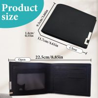 Men's Wallet Bifold Slim Wallet for Men, Minimalist Wallet for Men with 3 Card Slots, 1 ID Window, 1 Cash Slot (Coffee) - Image 2