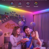 Govee RGBIC LED Strip Lights, 32.8ft Smart LED Lights for Bedroom, Bluetooth LED Lights APP Control, DIY Multiple Colors on One Line, Color Changing LED Strip Lighting Music Sync, Home Decor - Image 6