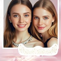Face Glitter, Gold Temporary Face Tattoos Stickers, Body Face Glitter for Women Girls, Country Concerts Singer Festival Rave Accessories (Gold - 10 pcs) - Image 7