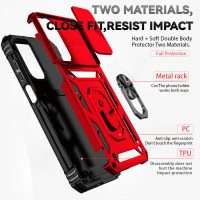 SunStory Phone Case Compatible with Samsung Galaxy A16 5G Case with HD Screen Protector & Slide Camera Cover & Kickstand, [Military-Grade] Phone Case for Samsung A16 Phone (Red) - Image 8