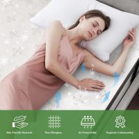Onlylucky Twin Size Mattress, 12 Inch Hybrid Twin Mattress in a Box with Gel Memory Foam & Pocket Springs for Back Pain Relief, Edge Support & Motion Isolation, Medium Plush, 365-Night Trial - Image 3