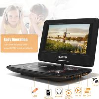 11.5" Portable DVD Player with 9.5" Swivel Screen, 5-Hours Rechargeable Battery,Car DVD Player,Support CD/DVD/SD Card/USB,Regions Free,Dual Speakers, Black… - Image 3