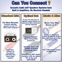 Acoustic Audio AAT1003 Bluetooth Tower 5.1 Home Theater Speaker System with 8" Powered Subwoofer - Image 6