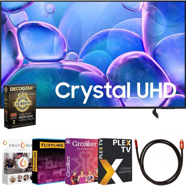 Samsung UN50U7900FFXZA 50 inch U7900 Series UHD 4K Smart Tizen TV 2025 Bundle with HDMI Cable, Premiere Movies Streaming 2020 and Deco Gear CPS Exclusive 26 Month Protection Pack (BEACH-CPS-26M500)