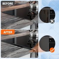 Stove Gap Covers Stainless Steel, 2 Pack Stove Gap Filler Easy Retractable Length 13.8" to 27.5", Width 0.79" ALMCALS Stove Gap Guards Range Trim Kit, Heat Resistant Guard Between Stove Top & Counter - Image 7
