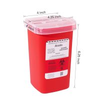 Alcedo Sharps Container for Home Use 1 Quart (1-Pack) | Biohazard Needle and Syringe Disposal | Small Portable Container for Travel and Professional Use - Image 6