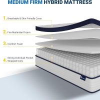 Avenco Twin Size Mattress, 10 Inche Twin Mattress in a Box for Pain Relief & Motion Isolation, CertiPUR-US Certified Twin Bed Mattress - Image 3