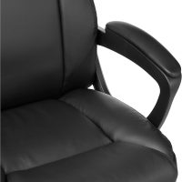 Amazon Basics Classic Puresoft PU Padded Mid-Back Height Adjustable Office Computer Desk Chair with Armrest, 26"D x 23.75"W x 42"H, Black - Image 6