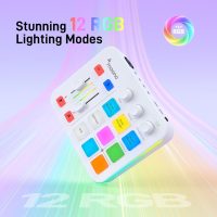 MAONO Gaming Audio Mixer, Audio Interface with Pro-preamp, RGB, Bluetooth, 48V Phantom Power for Live Streaming, Podcasting, Content Create, Gaming MaonoCaster G1 NEO (White) - Image 5