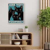 Funny Bathroom Wall Art Black Cat Restroom Wall Poster Toilet Humor Art Print Home Bathroom Decor 8X10 Inches - Image 6