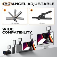 Rechargeable Soft Selfie Light for Phone, Camera, Laptop, 4-14H Battery Portable LED Light for Pictures, Phone Light Clip for Selfie, Vlog, TikTok, Makeup, Video Conference Black - Image 7
