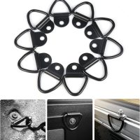BUSY-CORNER Tie Down Anchors for Trailer, Warehouse, Boat, 10 PCS of Heavy Duty Steel V Ring Bolts, Pickups Truck Accessories(Black) - Image 6