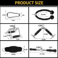 Cable Machine Attachment, LAT Pulldown Attachments, Home Gym Accessories, Triceps Pull Down Attachment - Image 3