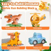 Marble Runs for Kids 4-8, Dinosaur Toys, Montessori Learning STEM Building Toys, Compatible with All Major Brands of Building Blocks for Toddler, Kids Ages 3 4 5 6 7 8+ Boys Girls Gifts - Image 2
