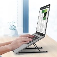 Adjustable Laptop Stand, Portable Laptop Riser for Desk, ABS+Silicone Foldable Ventilated Cooling Notebook Holder Stand for 10-15.6” Laptops,Tablets - Image 2