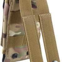 Tactical MOLLE Smartphone Holster, Universal Army Mobile Phone Belt Pouch EDC Security Pack Carry Accessory Kit Blowout Pouch Belt Loops Waist Bag Case for iPhone SE 5S Samsung Galaxy S4 Mini - Image 5