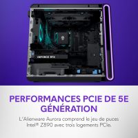 Alienware Aurora Gaming Desktop ACT1250 - Intel Core Ultra 7 265KF Processor, Liquid Cooled, NVIDIA GeForce RTX 5070, 32GB DDR5 RAM, 2TB SSD, 1000W Platinum Rated PSU, Win 11 Home - Clear Panel - Image 25