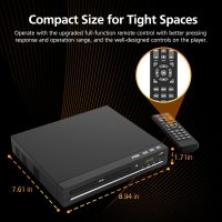 DVD Player for TV with HDMI, Region Free，CD Player for Home, Plays All Regions and Formats, Mini DVD Player with USB, Remote, HDMI and RCA Cables Included - Image 5