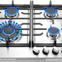 24 inch Gas Cooktop, 4 Burners Bulit-in Gas Stove 27400BTU with Thermocouple Protection,Easy Knob Control,NG/LPG Convertible Stainless Steel Easy Clean for Kitchen - Image 8