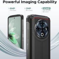 DOOGEE Fire 6 Power Rugged Phone, 120LM Flashlight,15500mAh/33W Rugged Smartphone,20GB+256GB,50MP,6.56’’HD, Android 14,Unlocked Cell Phone with 3-in-1 Data Cable, Dual Unlock/NFC/GPS/OTG/IP69K(Green) - Image 6