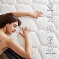 Full Mattresses,10 Inch Full Size Mattress in A Box, Memory Foam Hybrid Mattress with Individual Pocket Spring for Motion Isolation & Strong Edge Support, Stress & Pressure Relief, CertiPUR-US - Image 2