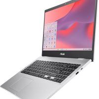 ASUS Chromebook CX1, 15.6" FHD NanoEdge Display, Intel Celeron N4500 Processor, 64GB eMMC Storage, 8GB RAM, ChromeOS, Transparent Silver, CX1500CKA-AS84F - Image 2