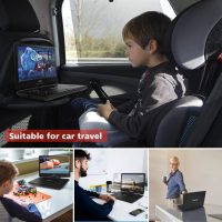 16.9" Portable DVD Player with 14.1" Large HD Screen,High Volume Speaker,4-6 Hours Built-in Rechargeable Battery,Support USB/SD Card/Sync TV and Multiple Disc Formats,Region Free,Remote Control,Black - Image 6