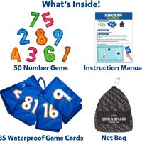 Skillmatics Pool Toys - Seek & Splash, Search & Find Water Game, Swimming Pool Number Dive Toy for Kids, Summer Fun & Gifts for Boys & Girls Ages 6, 7, 8, 9, 10, 11 & Up, Includes 50 Colorful Gems - Image 3