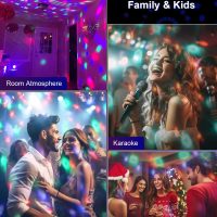 Luditek Sound Activated Party Lights with Remote DJ Lighting, Disco Ball Strobe Stage Light for Home Room Dance Parties Birthday Karaoke Stocking Stuffers New Years Eve Halloween Christmas Decorations - Image 7