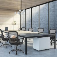 Sweetcrispy Home Office Ergonomic Mesh Executive Chair with Lumbar Support and Rolling Wheels, Computer Desk Adjustable Height Chair for Study - Image 6