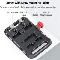 SmallRig Mini V Mount Battery Plate, V-Lock Mount Battery Plate with Crab-Shaped Clamp for Camera Power Supply - 2989 - Image 4