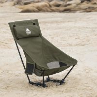 OneTigris Dragonhide Oversized Camping Chair with Pillow Design, Comfortable Widened Seat Folding, 275 lbs Capacity - Image 2