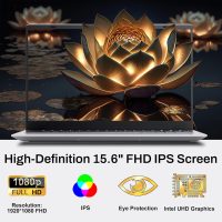 2025 Laptop Computer 15 15.6 inch FHD 1080p Display, Windows 11 Pro with MS Office for Students & Business, 16GB RAM, 1TB SSD, Intel 4-Core N100 (Up to 3.4GHz), Backlit Keyboard, Type-C, Fingerprint - Image 2
