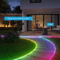 Govee Outdoor Neon Rope Lights, 32.8ft RGBIC IP67 Waterproof Patio Decorations with 64 Scene Modes, Music Sync, Flexible LED Outdoor Lights, Neon Lights Work with Alexa, Google Assistant - Image 5