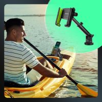 Hikeen Kayak Phone Holder, 360°Adjustable Phone Holder with Long Arm, Kayak Fishing Accessories, Kayak Phone Mount Compatible with Smartphone from 4''-7'' - Image 6