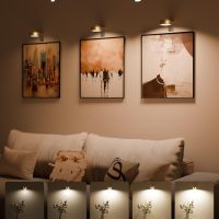 EZVALO Picture Lights for Wall, 2000mAh Rechargeable Battery Magnetic Poster Lights with 3 Color Temps & 12 RGB, Remote Dimmable Timer Painting Light, Wall Decor Light for Art Display, Frame (3 Pack) - Image 4