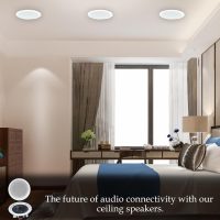 Home Theater System Kit - 2000 Watts Bluetooth Amplifier w/ 6 Qty of 8" Framed Ceiling Speakers 300 W Each, 4-Ch Speaker Selector, Mic, 300 ft Speaker Wire & Remote by Vaiyer - Image 8