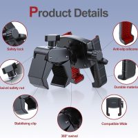 Golf Cart Phone Holder Universal, 360° Rotation Big Phones Friendly Golf Cart Phone Mount for Smart Phones, Golf Cart Accessories Compatible with EZGO Club Car Yamaha - Image 4
