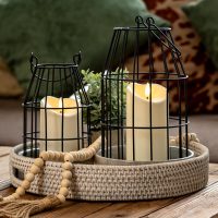 Homemory 6"x3" Outdoor Waterproof Flameless Candles, LED Candles, Battery Operated Candles with Remote and Timers, Electric Fake Plastic Pillar Candles, Ivory White, Set of 2 - Image 6