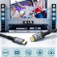 Certified 10K 8K HDMI 2.1 Cable 10 FT, 48Gbps Ultra High Speed HDMI Cable with Ethernet 4K 240Hz 165Hz 144Hz 120Hz 8K60Hz eARC HDCP2.3 HDR10+ PC Laptop TV Monitor Projector - Image 6