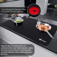 FLASLD Fireproof and Waterproof Stove Top Covers, 21×29.5 inch Electric Stove Cover Mat, Glass Top Stove Cover - Ceramic Glass Cooktop Protector - Flat Top Oven Cover, Black Without Logo - Image 6