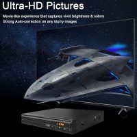 DVD Player, HDMI AV Output, All Region Free CD DVD Players for TV, DVD Players with NTSC/PAL System, Supports Mic's & USB Input, Package Includes HDMI/RCA Cables and Remote Control - Image 3