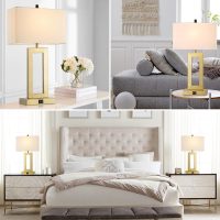 Gold Table Lamps Set of 2 with Dual USB Ports,3-Way Dimmable Touch Control Bedside Lamps,22inch Tall Modern Bedroom Table Lamp for Living Room,Nightstand LED Bulbs Included - Image 7