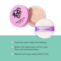 Kimchi Chic Beauty Puff Puff Pass Set and Bake Setting Powder for Makeup, Extra Fluffy Loose Face Powder Poof, Soft Natural Face Makeup for Uneven Skin Tone, 03 Translucent - Image 2