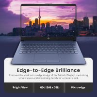 HP New 14" HD Ultral Light Thin Laptop, Quad-Core Intel Celeron Processor, 8GB RAM, 192GB (64GB eMMC+ 128GB Card), Wi-Fi, Upto 11 Hours, Windows 11 S + 1 Year Office 365+HubxcelAccessory, Royal Blue - Image 4