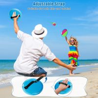 Aywewii Fun Toss and Catch Ball Set Kids Games, Beach Outdoor Backyard Lawn Toys for Kids with 6 Paddles and 3 Balls, Birthday Gift for Age 3-12 Old Boys Girls Kids Adults Family - Image 2