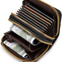Credit Card Holder Wallets for Women, Small Card Case Wallet with Zipper, Compact Size Suitable for Daily Travel Use - Image 4
