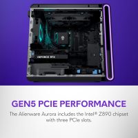 Alienware Aurora Gaming Desktop ACT1250 - Intel Core Ultra 7 265KF Processor, Liquid Cooled, NVIDIA GeForce RTX 5070, 32GB DDR5 RAM, 2TB SSD, 1000W Platinum Rated PSU, Win 11 Home - Clear Panel - Image 24